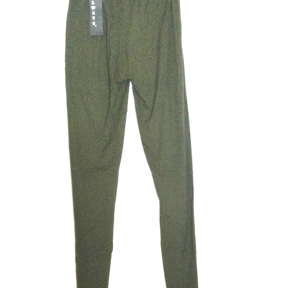 Womens always Olive Green High-Waisted Leggings. New